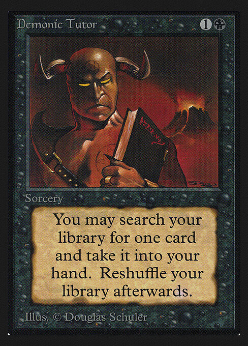 Demonic Tutor (CE) card from Collector's Edition