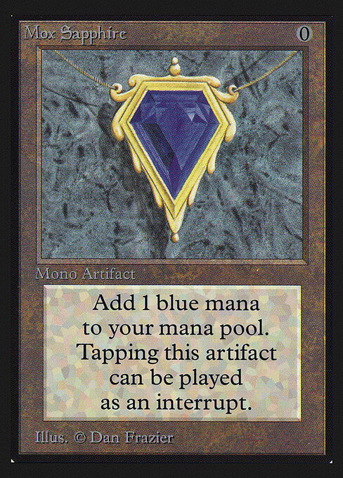 Mox Sapphire (CE) card from Collector's Edition