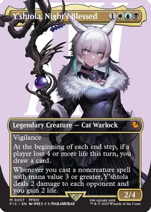 Y'shtola, Night's Blessed (Borderless) 207 card from Commander: FINAL FANTASY