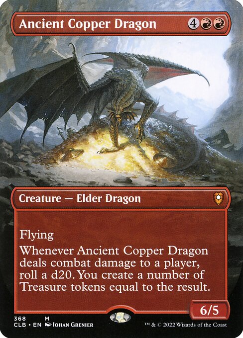 Ancient Copper Dragon (Borderless) 368 card from Commander Legends: Battle for Baldur's Gate