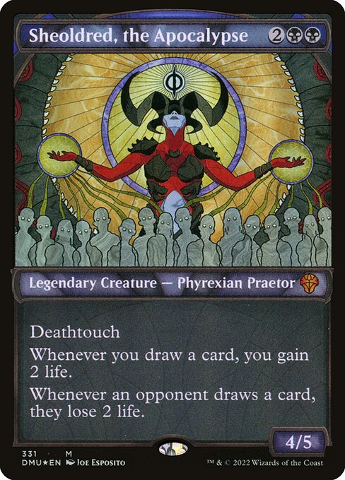 Sheoldred, the Apocalypse (Textured Foil) 331 card from Dominaria United