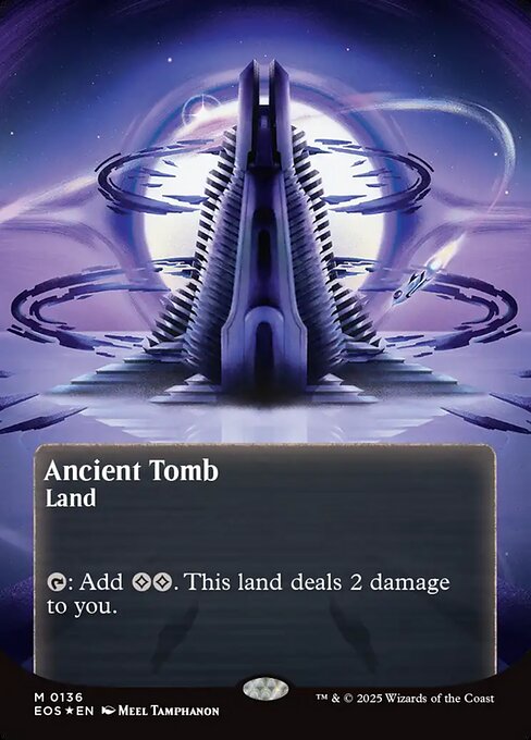 Ancient Tomb (0136) (Borderless) (Galaxy Foil) 136 card from Edge of Eternities: Stellar Sights
