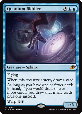 Quantum Riddler 72 card from Edge of Eternities