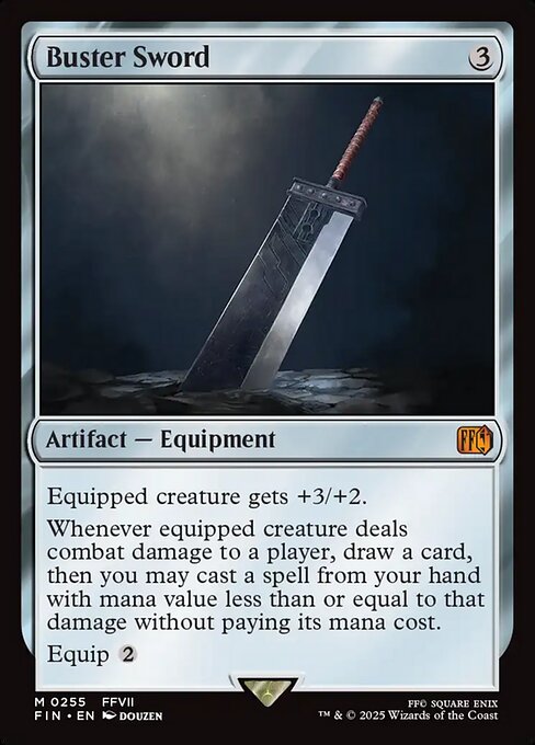 Buster Sword 255 card from FINAL FANTASY