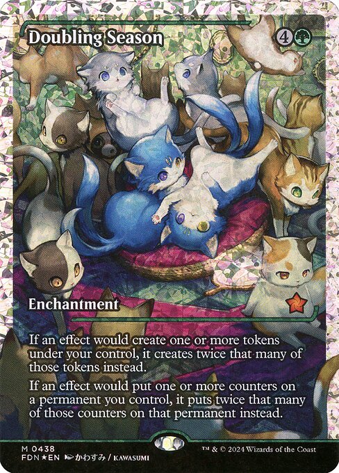 Doubling Season (Showcase) (Fracture Foil) 438 card from Foundations