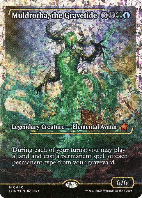 Muldrotha, the Gravetide (Showcase) (Fracture Foil) 440 card from Foundations