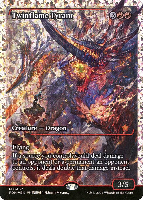 Twinflame Tyrant (Showcase) (Fracture Foil) 437 card from Foundations