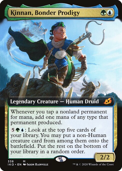 Kinnan, Bonder Prodigy (Extended Art) 338 card from Ikoria: Lair of Behemoths