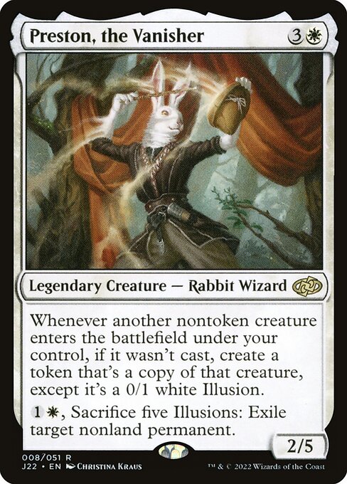 Preston, the Vanisher 8 card from Jumpstart 2022