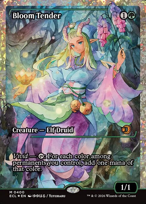 Bloom Tender (0400) (Showcase) (Fracture Foil) 400 card from Lorwyn Eclipsed