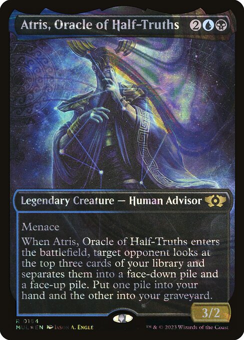 Atris, Oracle of Half-Truths (Serial Numbered) 164 card from March of the Machine: Multiverse Legends
