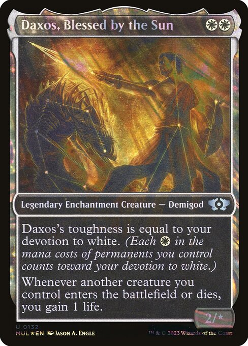 Daxos, Blessed by the Sun (Serial Numbered) 132 card from March of the Machine: Multiverse Legends