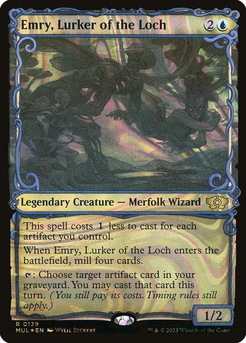 Emry, Lurker of the Loch (Serial Numbered) 139 card from March of the Machine: Multiverse Legends