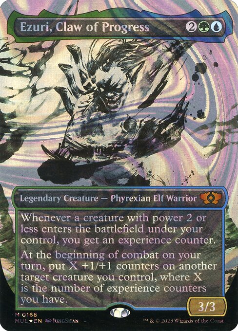Ezuri, Claw of Progress (Serial Numbered) 168 card from March of the Machine: Multiverse Legends