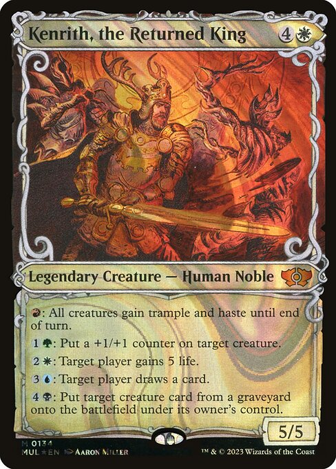 Kenrith, the Returned King (Serial Numbered) 134 card from March of the Machine: Multiverse Legends