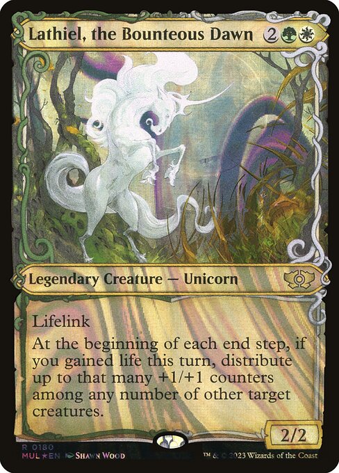 Lathiel, the Bounteous Dawn (Serial Numbered) 180 card from March of the Machine: Multiverse Legends