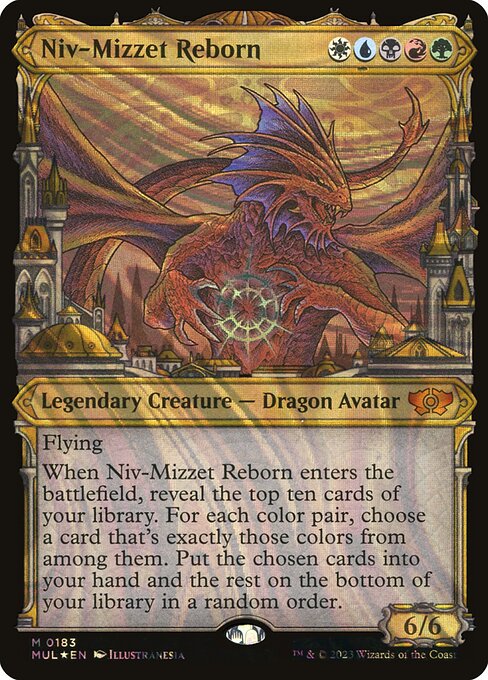 Niv-Mizzet Reborn (Serial Numbered) 183 card from March of the Machine: Multiverse Legends