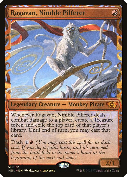 Ragavan, Nimble Pilferer (Serial Numbered) 151 card from March of the Machine: Multiverse Legends