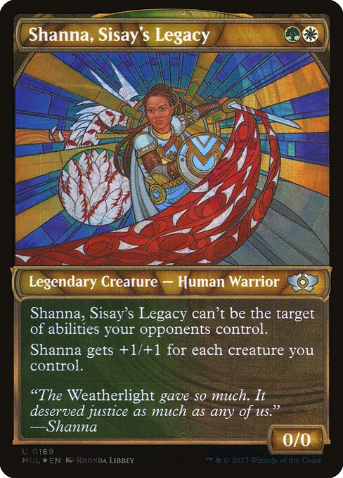 Shanna, Sisay's Legacy (Serial Numbered) 189 card from March of the Machine: Multiverse Legends