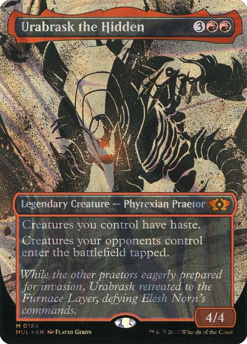 Urabrask the Hidden (Serial Numbered) 153 card from March of the Machine: Multiverse Legends