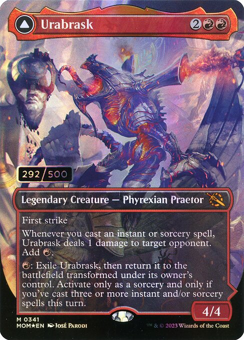 Urabrask (Serial Numbered) 341 card from March of the Machine