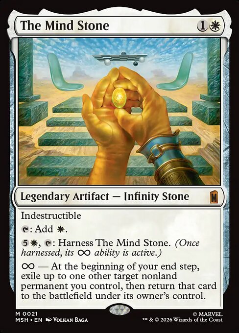 The Mind Stone 21 card from Marvel Super Heroes