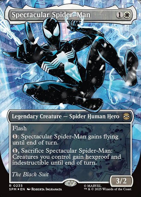 Spectacular Spider-Man (0235) (Borderless) (Textured Foil) 235 card from Marvel's Spider-Man