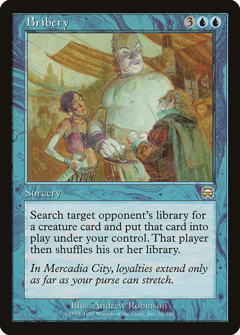 Bribery 62 card from Mercadian Masques