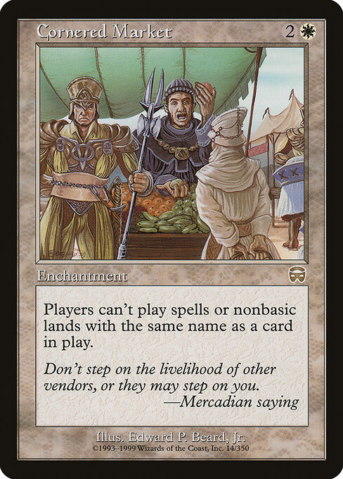 Cornered Market 14 card from Mercadian Masques