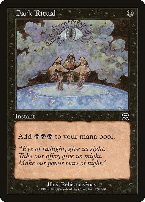 Dark Ritual 129 card from Mercadian Masques
