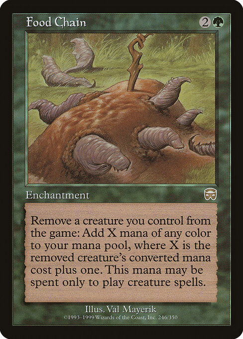 Food Chain 246 card from Mercadian Masques