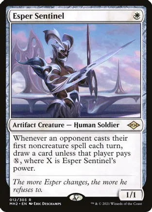 Esper Sentinel 12 card from Modern Horizons 2