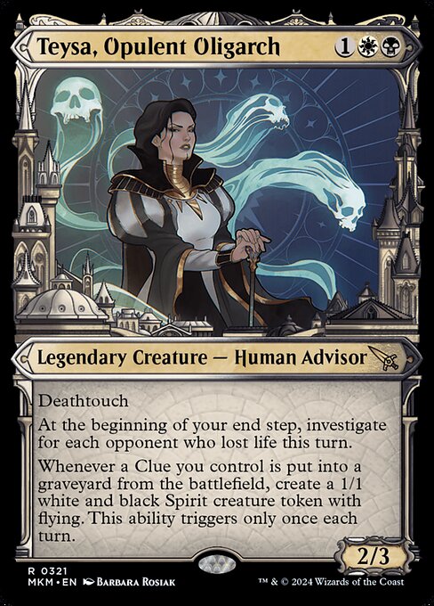 Teysa, Opulent Oligarch (Serial Numbered) 321 card from Murders at Karlov Manor