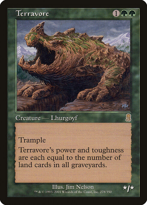 Terravore 278 card from Odyssey
