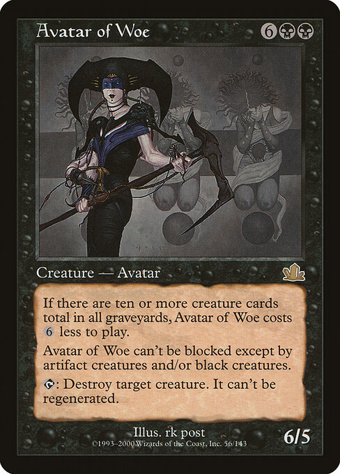 Avatar of Woe 56 card from Prophecy