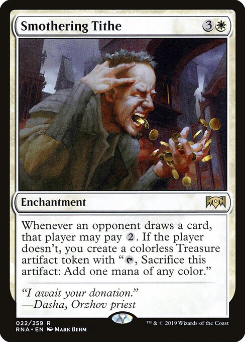 Smothering Tithe 22 card from Ravnica Allegiance