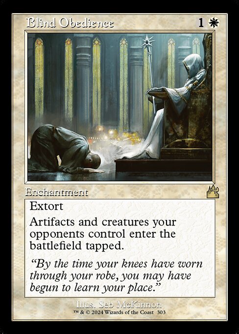 Blind Obedience (Retro Frame) (Serial Numbered) 303 card from Ravnica Remastered