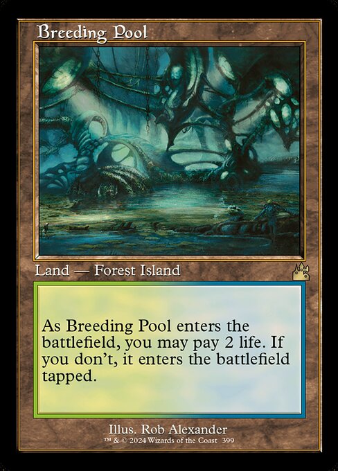 Breeding Pool (Retro Frame) (Serial Numbered) 399 card from Ravnica Remastered