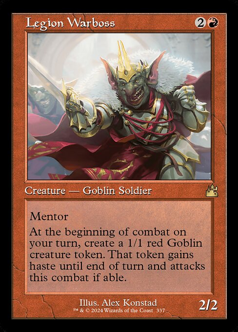Legion Warboss (Retro Frame) (Serial Numbered) 337 card from Ravnica Remastered