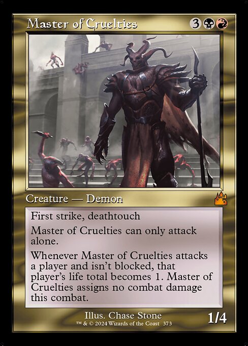 Master of Cruelties (Retro Frame) (Serial Numbered) 373 card from Ravnica Remastered