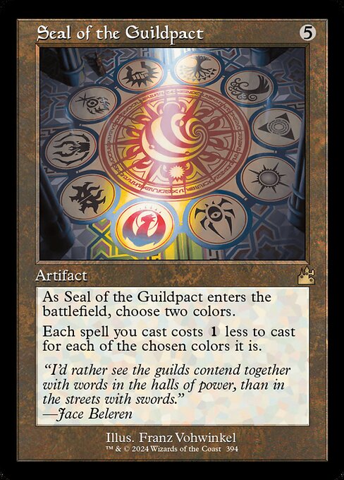 Seal of the Guildpact (Retro Frame) (Serial Numbered) 394 card from Ravnica Remastered