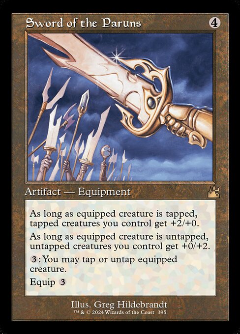Sword of the Paruns (Retro Frame) (Serial Numbered) 395 card from Ravnica Remastered