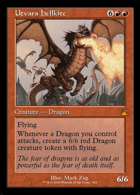 Utvara Hellkite (Retro Frame) (Serial Numbered) 342 card from Ravnica Remastered