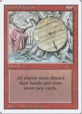 Wheel of Fortune card from Revised Edition