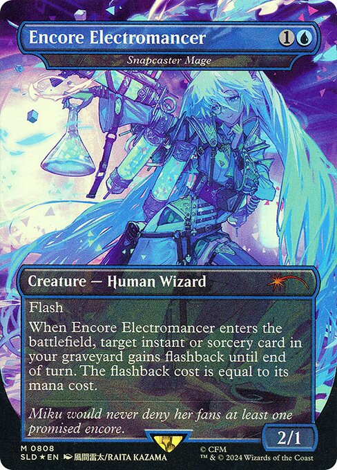Encore Electromancer - Snapcaster Mage 808 card from Secret Lair Drop Series