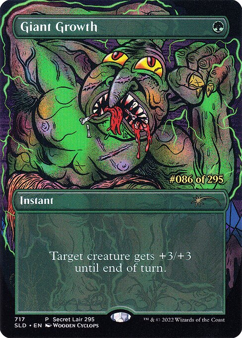 Giant Growth (Serial Numbered) 717 card from Secret Lair Drop Series