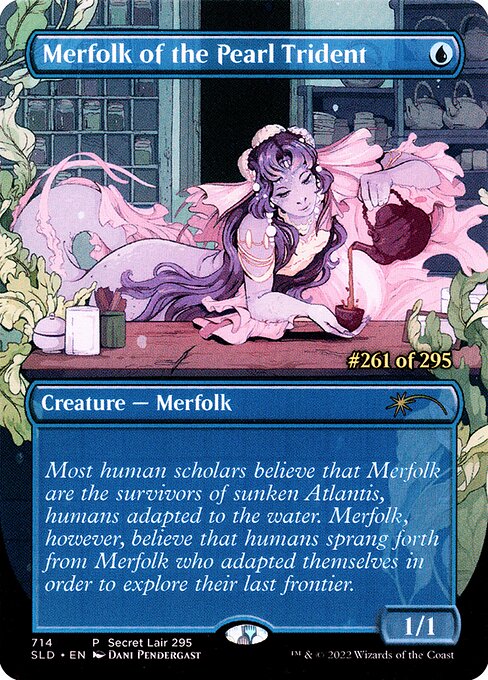 Merfolk of the Pearl Trident (Serial Numbered) 714 card from Secret Lair Drop Series