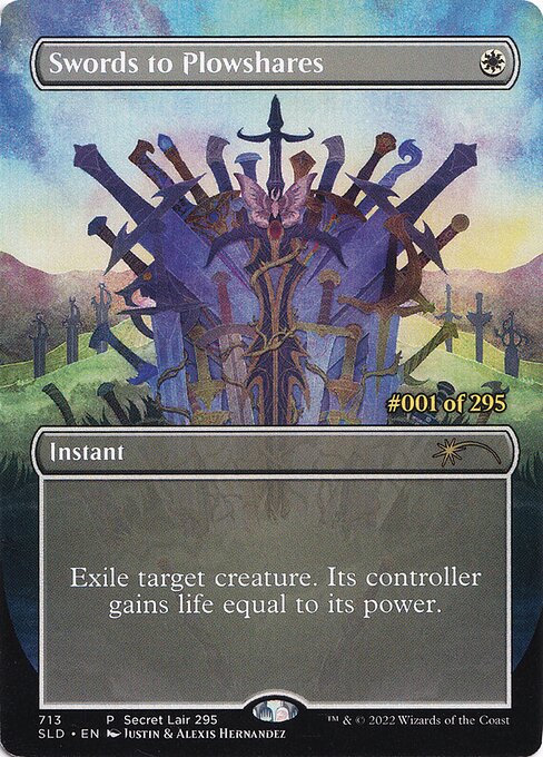 Swords to Plowshares (Serial Numbered) 713 card from Secret Lair Drop Series