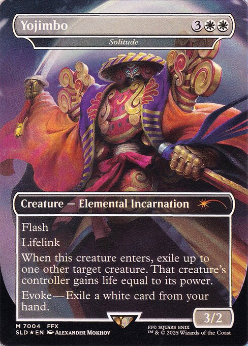 Yojimbo - Solitude (Rainbow Foil) 7004 card from Secret Lair Drop Series
