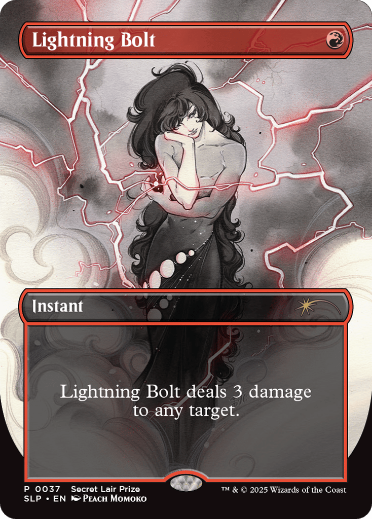 Lightning Bolt (0037) 37 card from Secret Lair Showdown